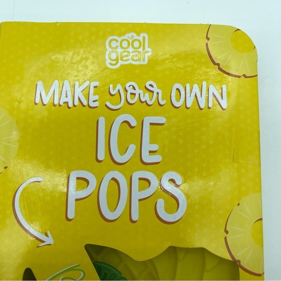 Cool Gear Make Your Own Ice Pops Pineapple Yellow Green New - Picture 3 of 6
